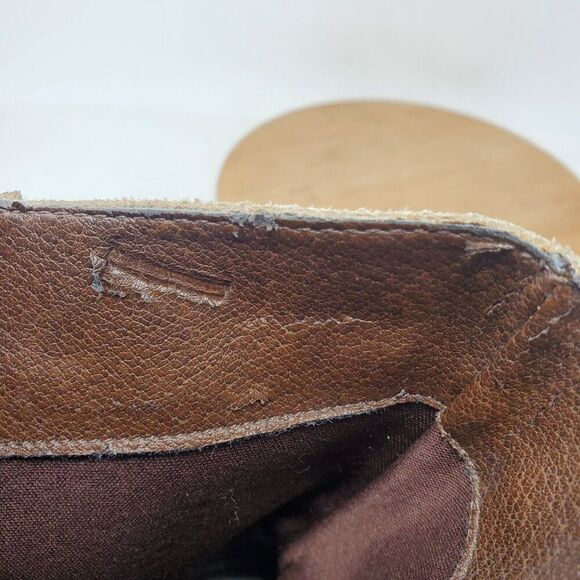 Matisse Ankle Boots Womens 7 Stryke Suede Slashed Western Moto Slouch Taupe - Picture 13 of 16